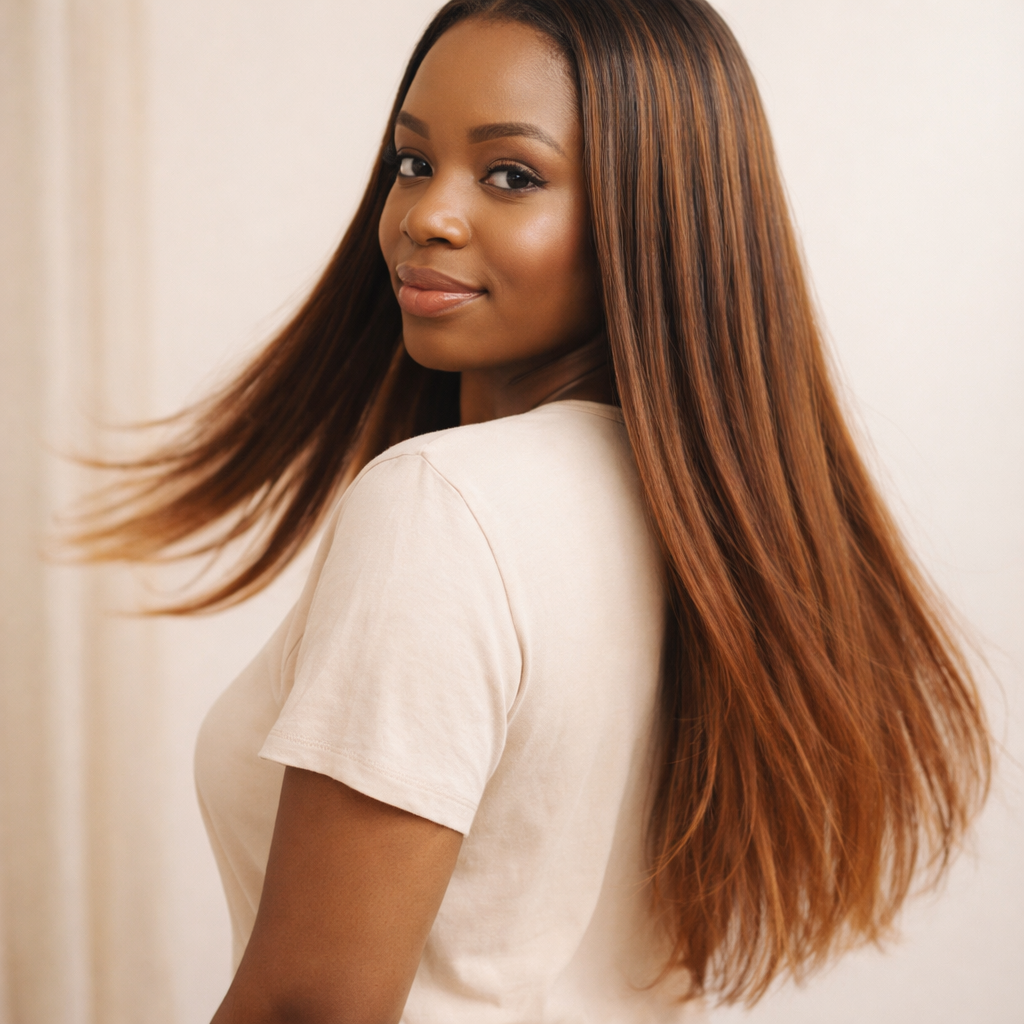 4x4 Natural Lace Wig (1B/30 Straight)