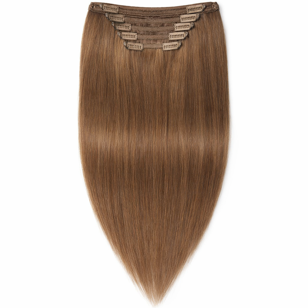 4x4 Natural Brazilian Clips-On Hair Extensions (4#)