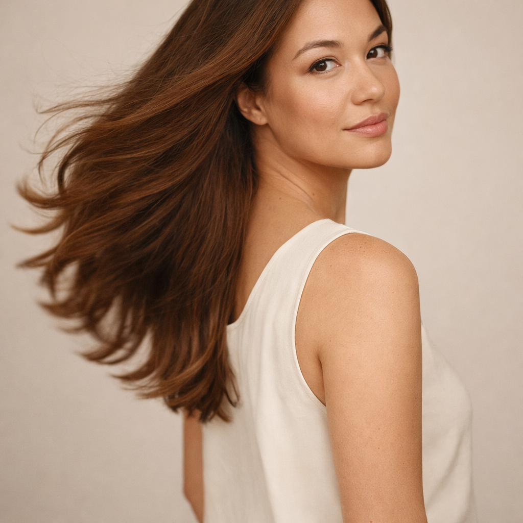 4x4 Natural Brazilian Clips-On Hair Extensions (6#)