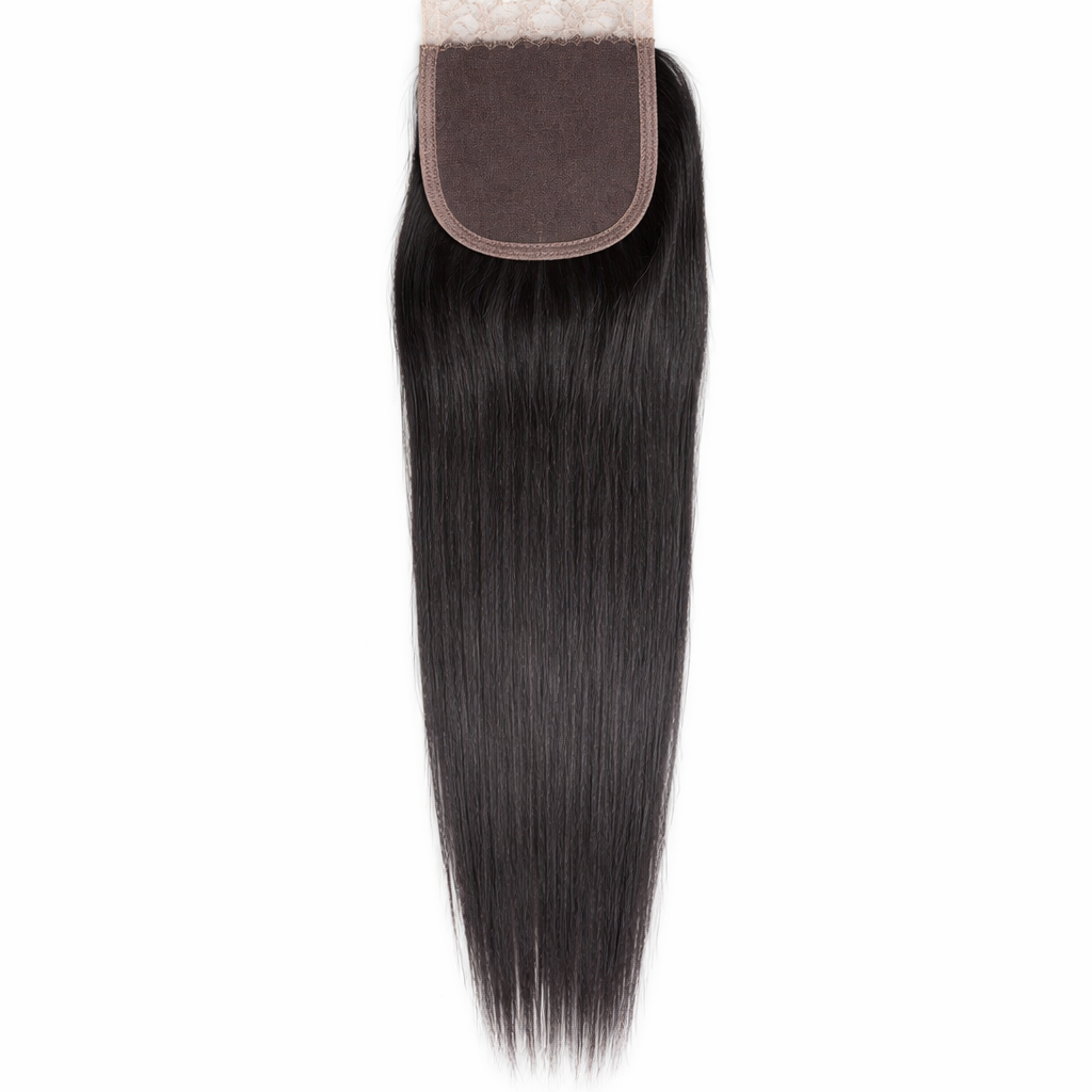 HD 4x4 Closure Virgin Hair Brazilian Lace (Straight)