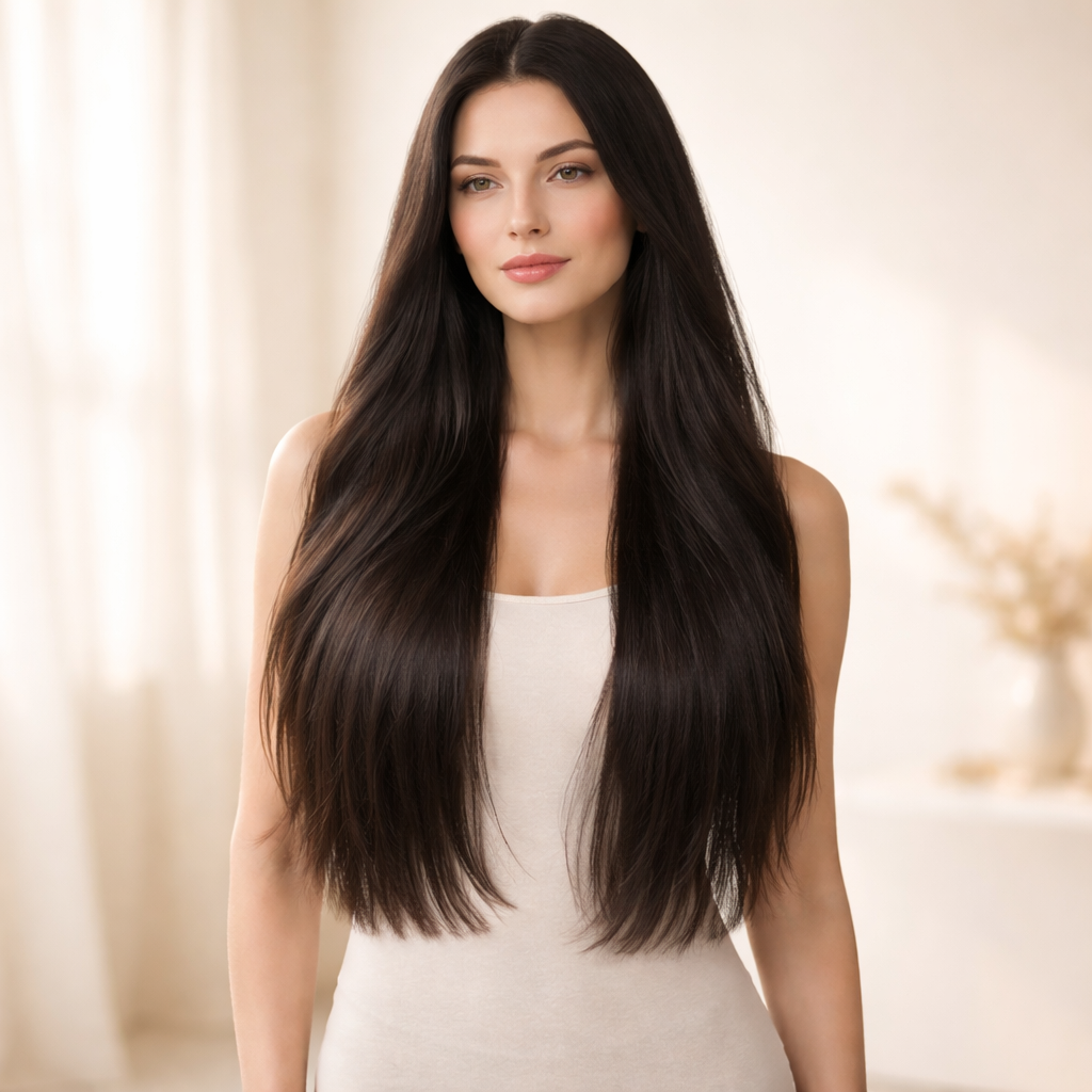6x6 Brazilian Straight Tape-In Hair Extensions