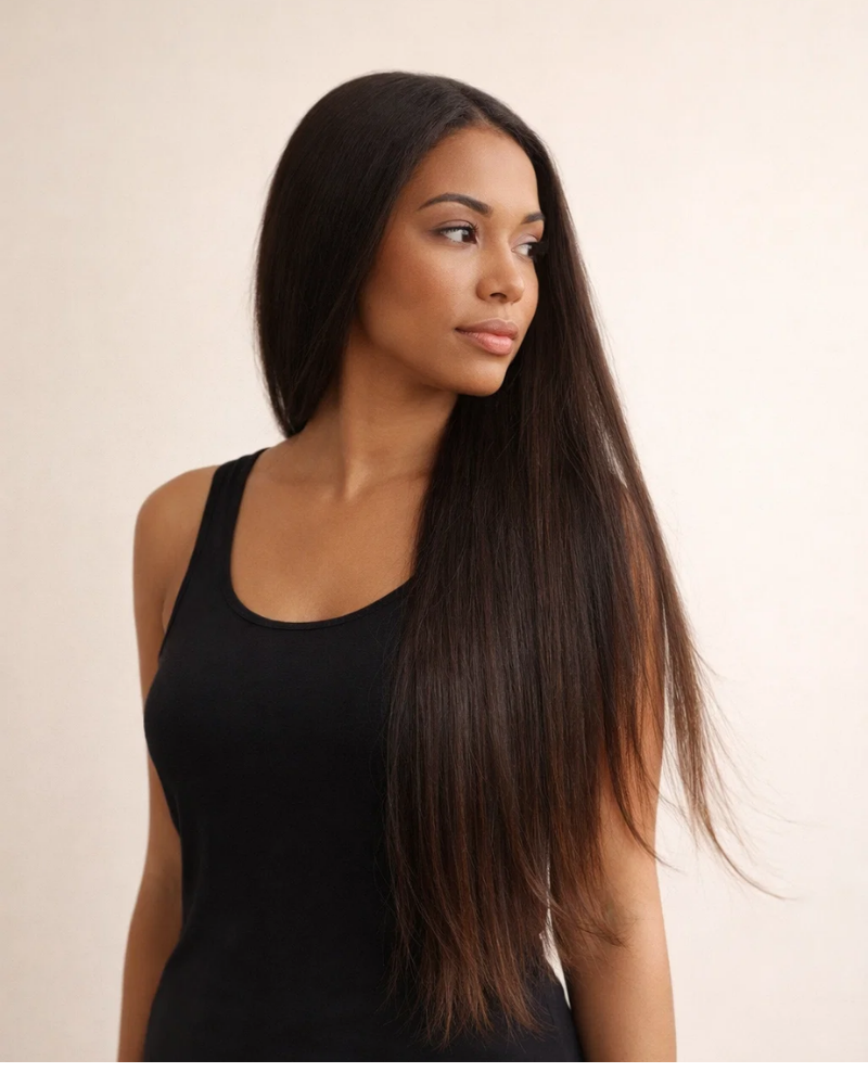4# Straight Raw Brazilian Hair Bundle