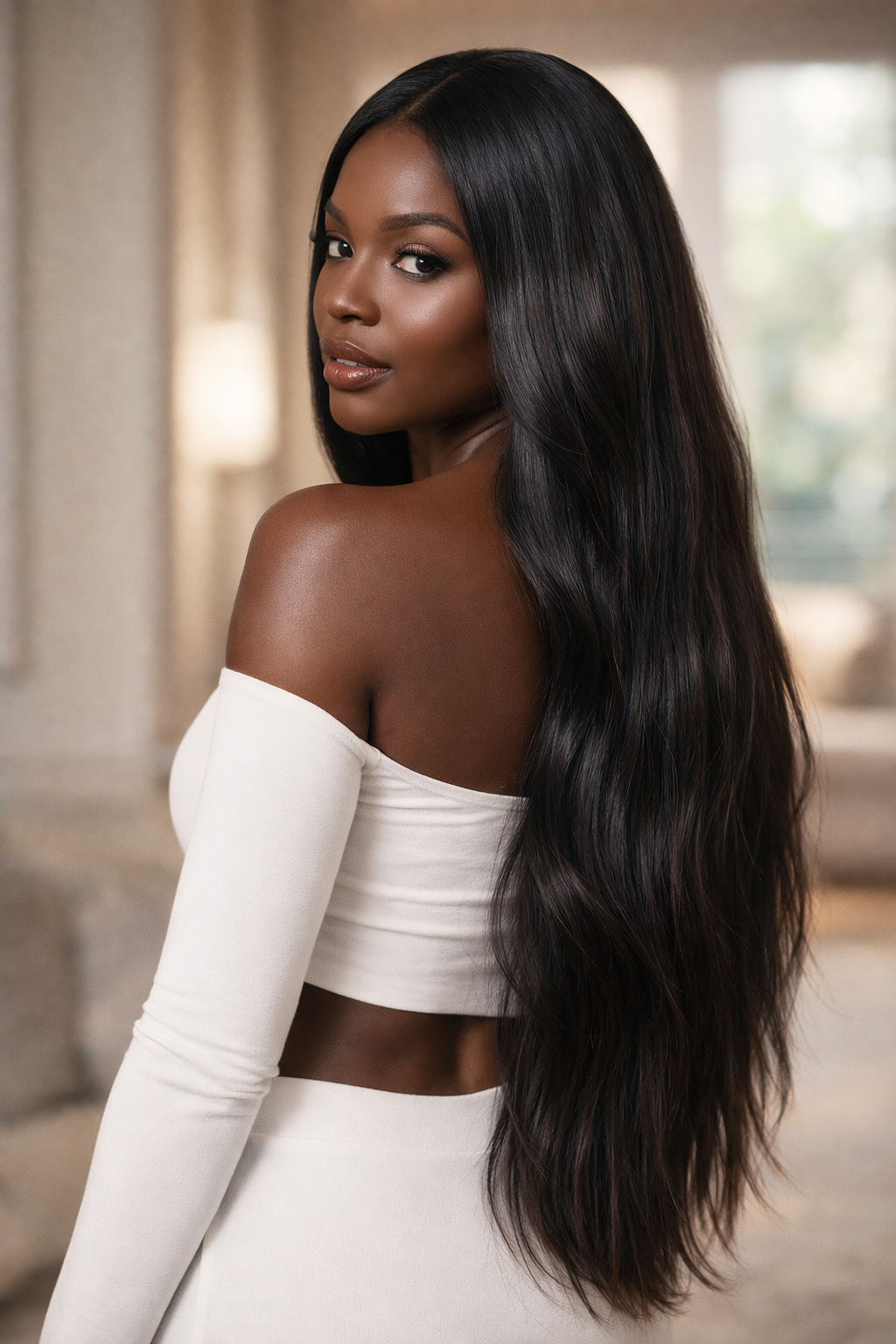6x6 Brazilian Straight Tape-In Hair extensions