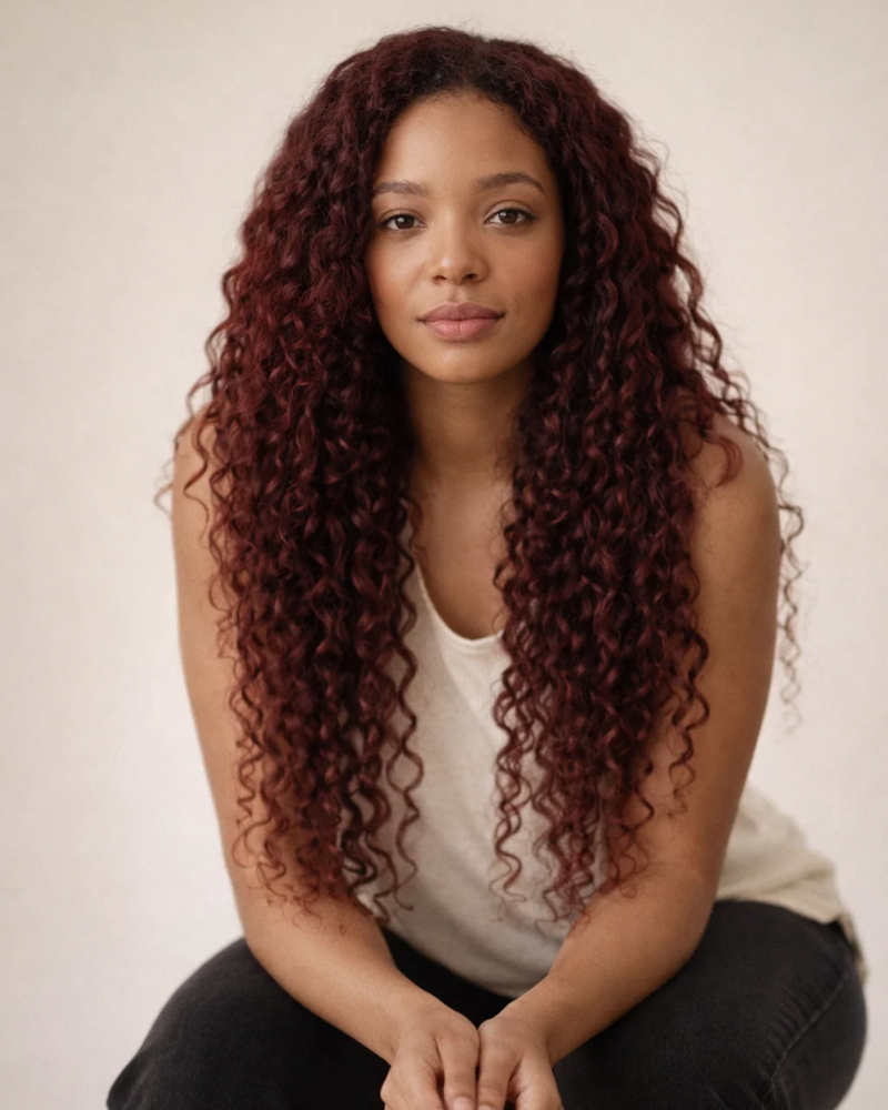 HD 5x5 Closure Virgin Hair Brazilian Lace (99J Bohemian)