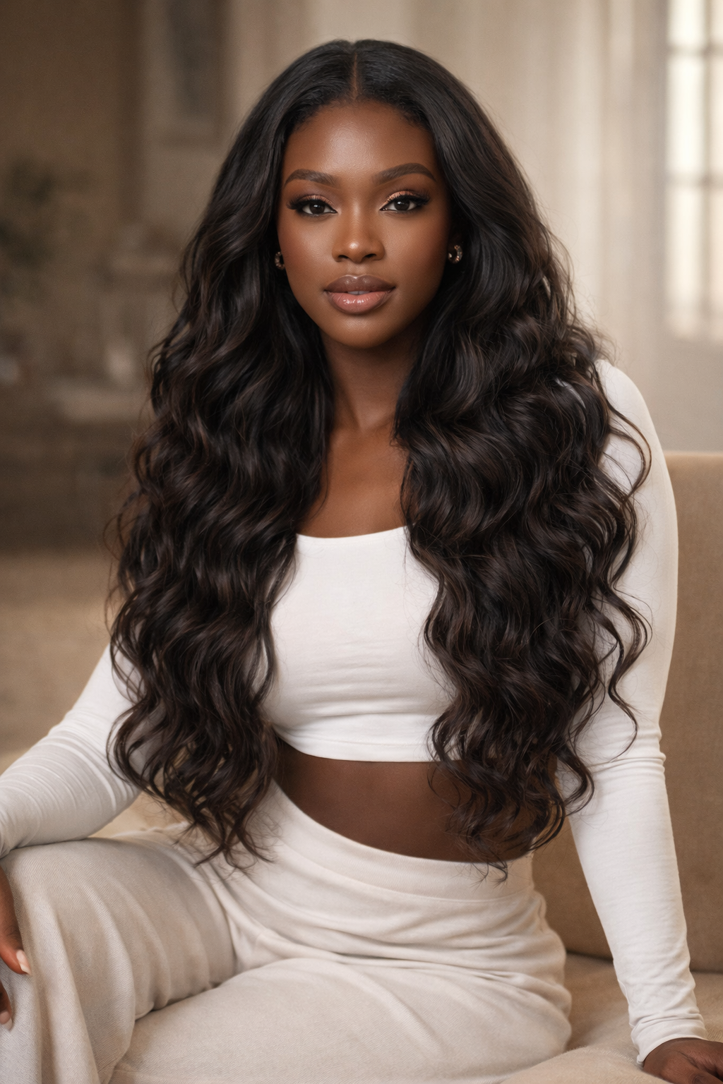 4x4 Natural Brazilian Clips-On Hair extensions (Bohemian)