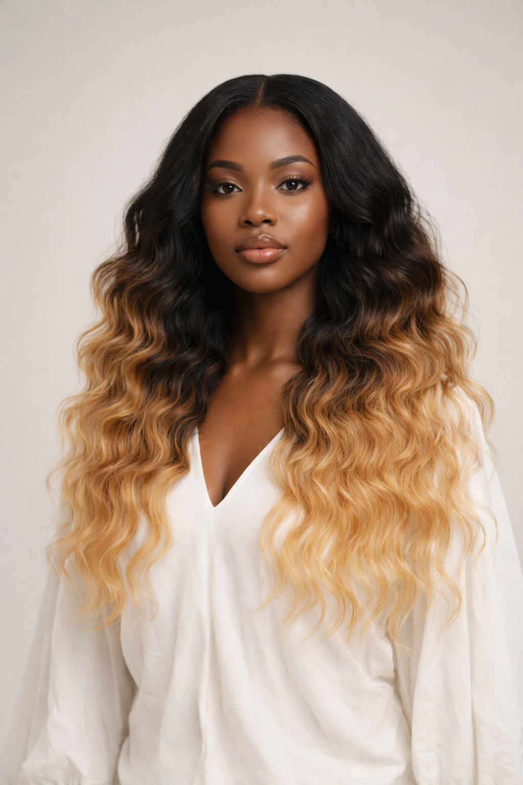 Virgin Raw Brazilian HD Frontal Lace Hair (1B/27 Body)