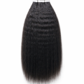 6x6 Brazilian Kinky Straight Tape-In Hair Extensions