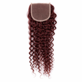 HD 5x5 Closure Virgin Hair Brazilian Lace (99J Bohemian)