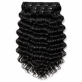 4x4 Natural Brazilian Clips-On Hair Extensions (Deep)